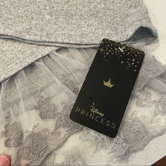 Disney Princess Mulan Hooded Shirt with Lace Bottom!! NWT - Picture 8 of 9